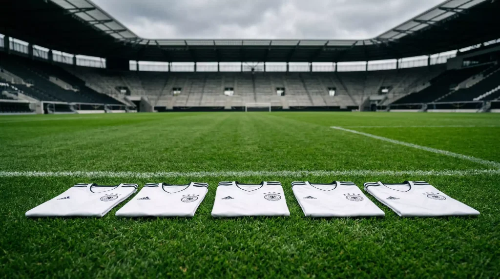 German national team in white jerseys preparing for World Cup 2026 campaign