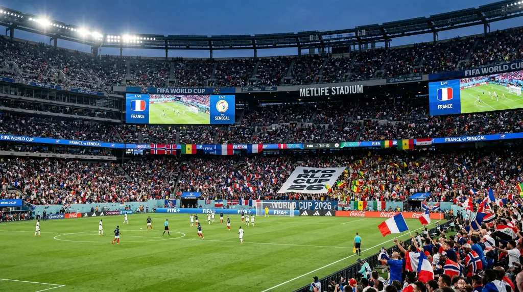 World Cup 2026 Group I featuring France, Senegal, Norway, and Iraq competing in the tournament