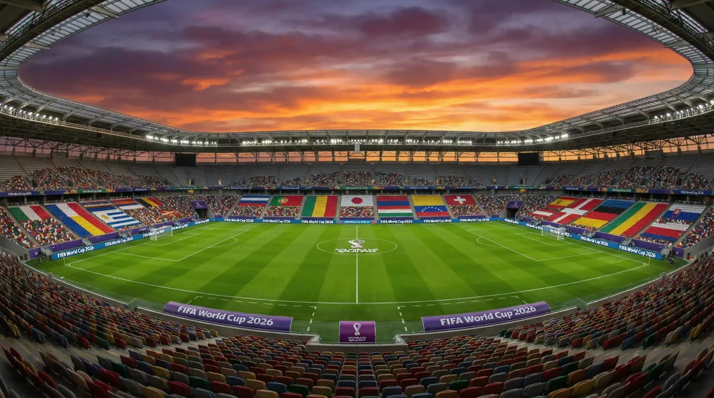 World Cup 2026 tournament preview featuring stadium overview