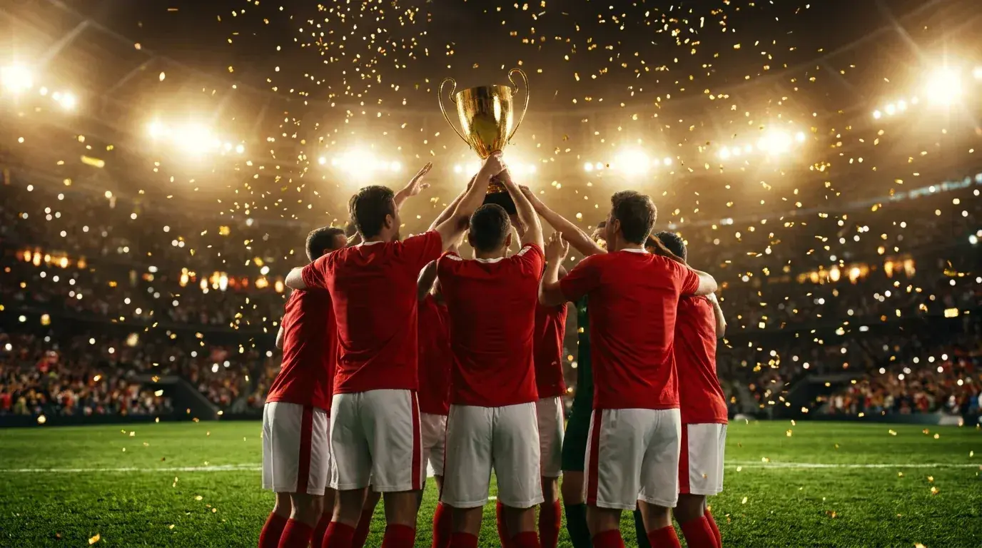 Spain lift the World Cup 2026 trophy after beating Argentina in the final